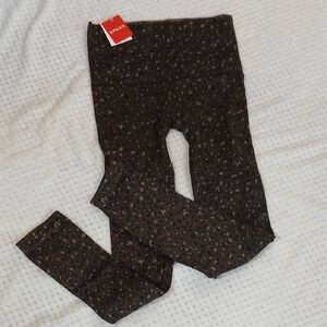 SPANX Brown Leopard Print Leggings